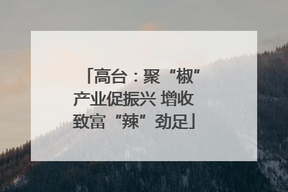 高台：聚“椒”产业促振兴 增收致富“辣”劲足