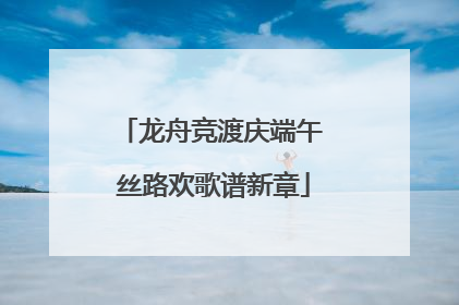 龙舟竞渡庆端午 丝路欢歌谱新章