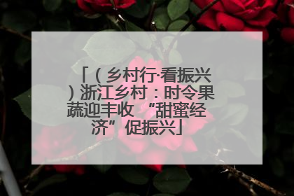（乡村行·看振兴）浙江乡村：时令果蔬迎丰收 “甜蜜经济”促振兴