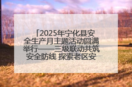 2025年宁化县安全生产月主题活动圆满举行——三级联动共筑安全防线 探索老区安全发展新路径