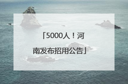 5000人！河南发布招用公告