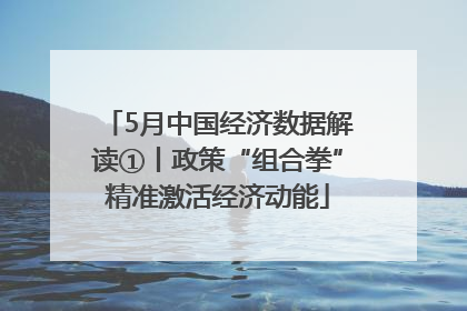 5月中国经济数据解读①丨政策“组合拳”精准激活经济动能