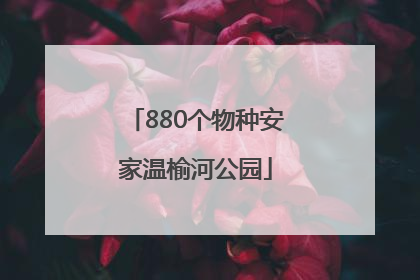 880个物种安家温榆河公园