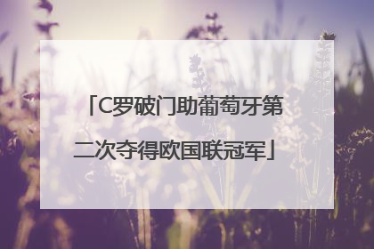 C罗破门助葡萄牙第二次夺得欧国联冠军