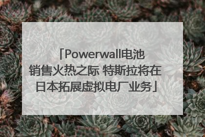 Powerwall电池销售火热之际 特斯拉将在日本拓展虚拟电厂业务